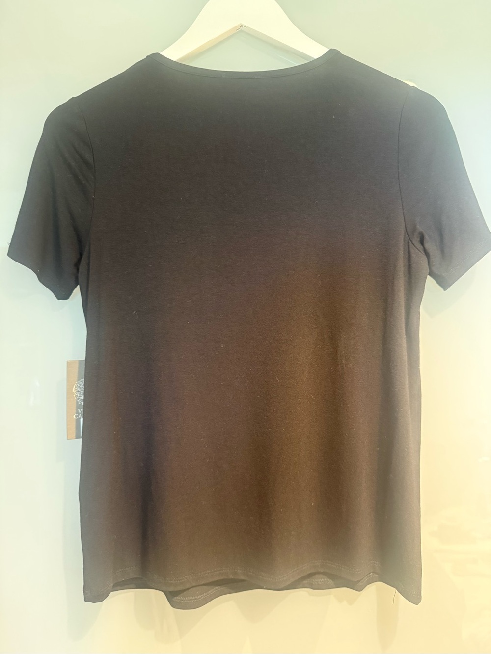 Vince Camuto Black Short Sleeve Studded Knit Tee - Picture 5 of 6